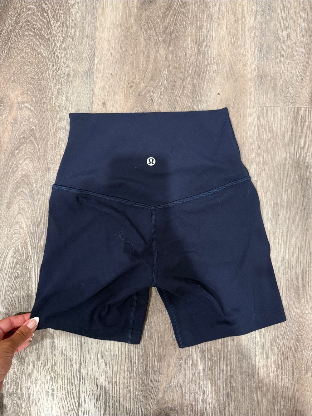 lululemon athletica Navy High-Rise Bike Shorts